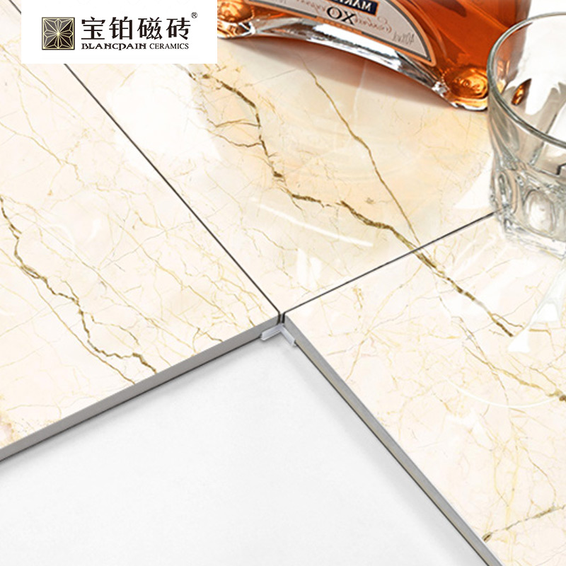 宝铂瓷砖客厅全抛釉砖DB88A31HP象牙金－1