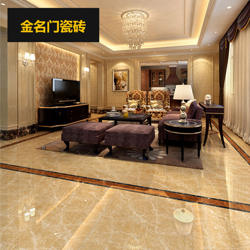 金名门建材浅咖网系列瓷砖 高端客厅卧室瓷砖 现代简约