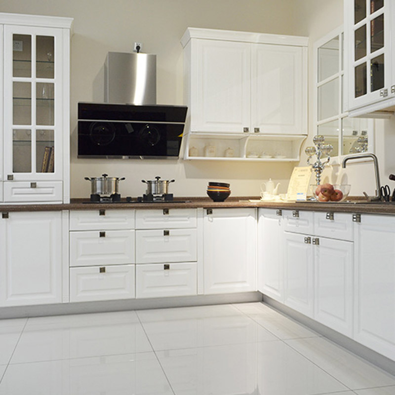欧式风格烤漆橱柜烤漆门整体橱柜定制 厨房烤漆厨柜定做