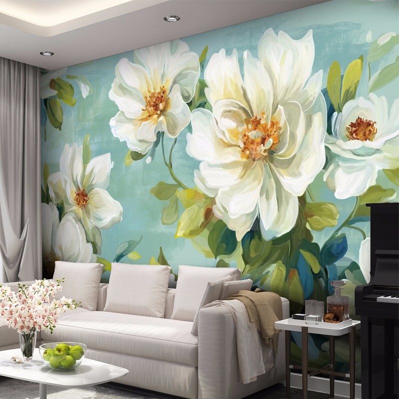 定制 美家美户欧式电视背景墙壁纸客厅简单大方奢华小户型简欧大气墙纸