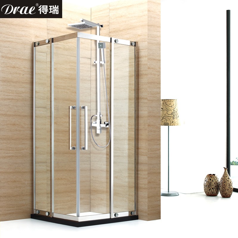 得瑞定制淋浴房整体浴室长方形简易玻璃隔断移门不锈钢沐浴房浴屏