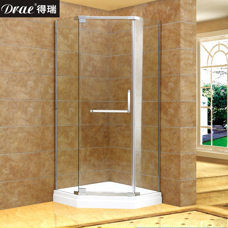 得瑞304不锈钢钻石形淋浴房整体简易卫生间钢化玻璃移门隔断定制
