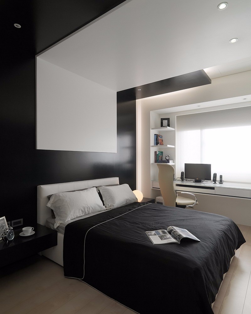 台式港式风格现代简约大户型卧室效果图