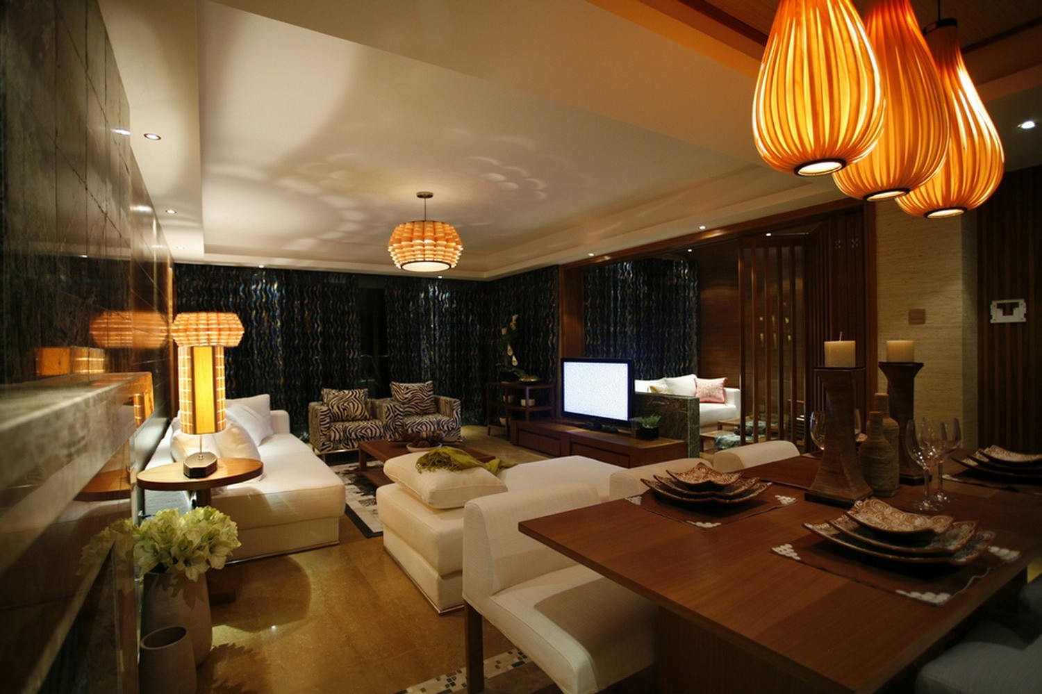 东南亚风格 两室现代低调奢华装修套图