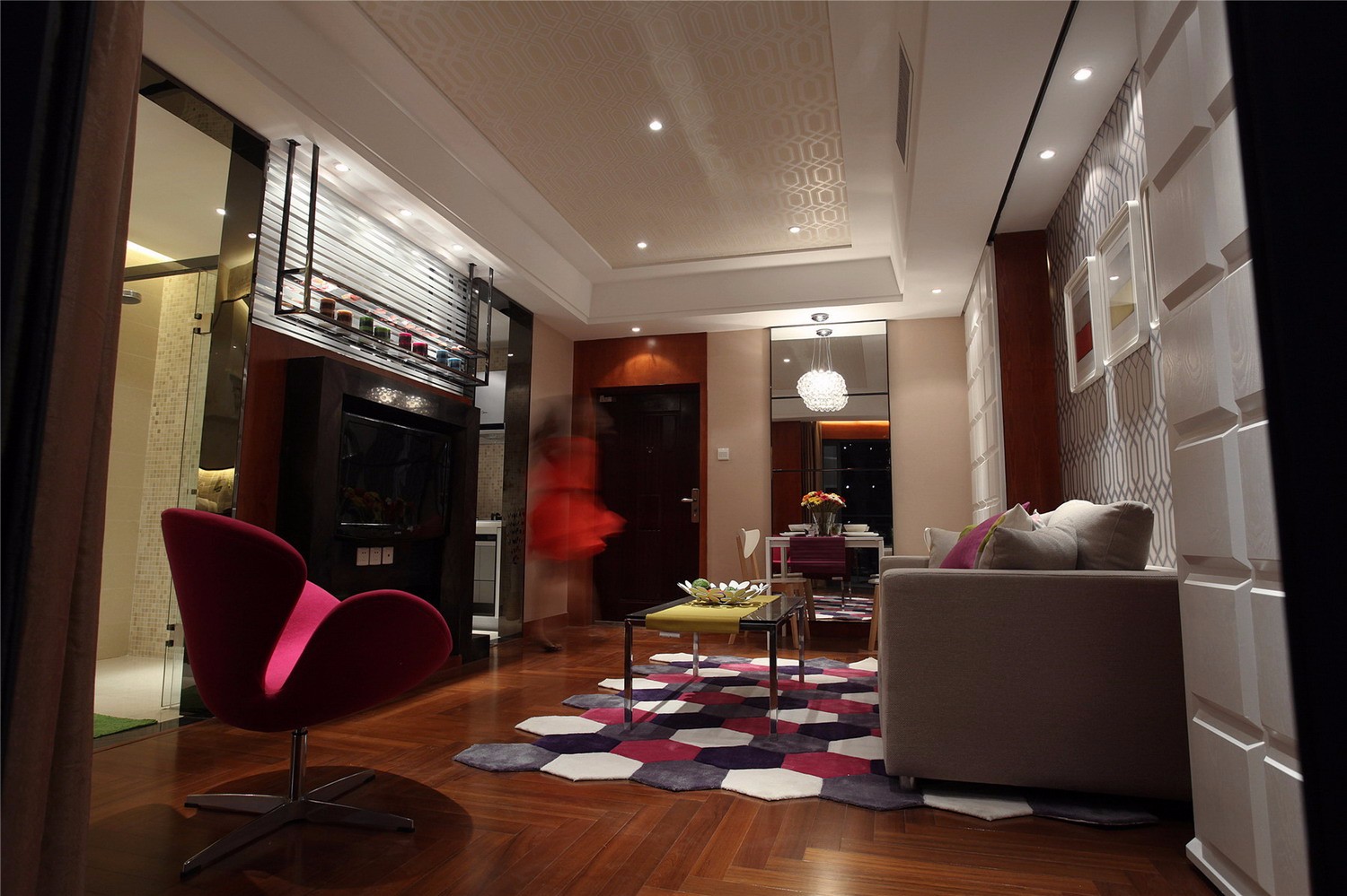 一室一厅小户型单身公寓现代简约装修