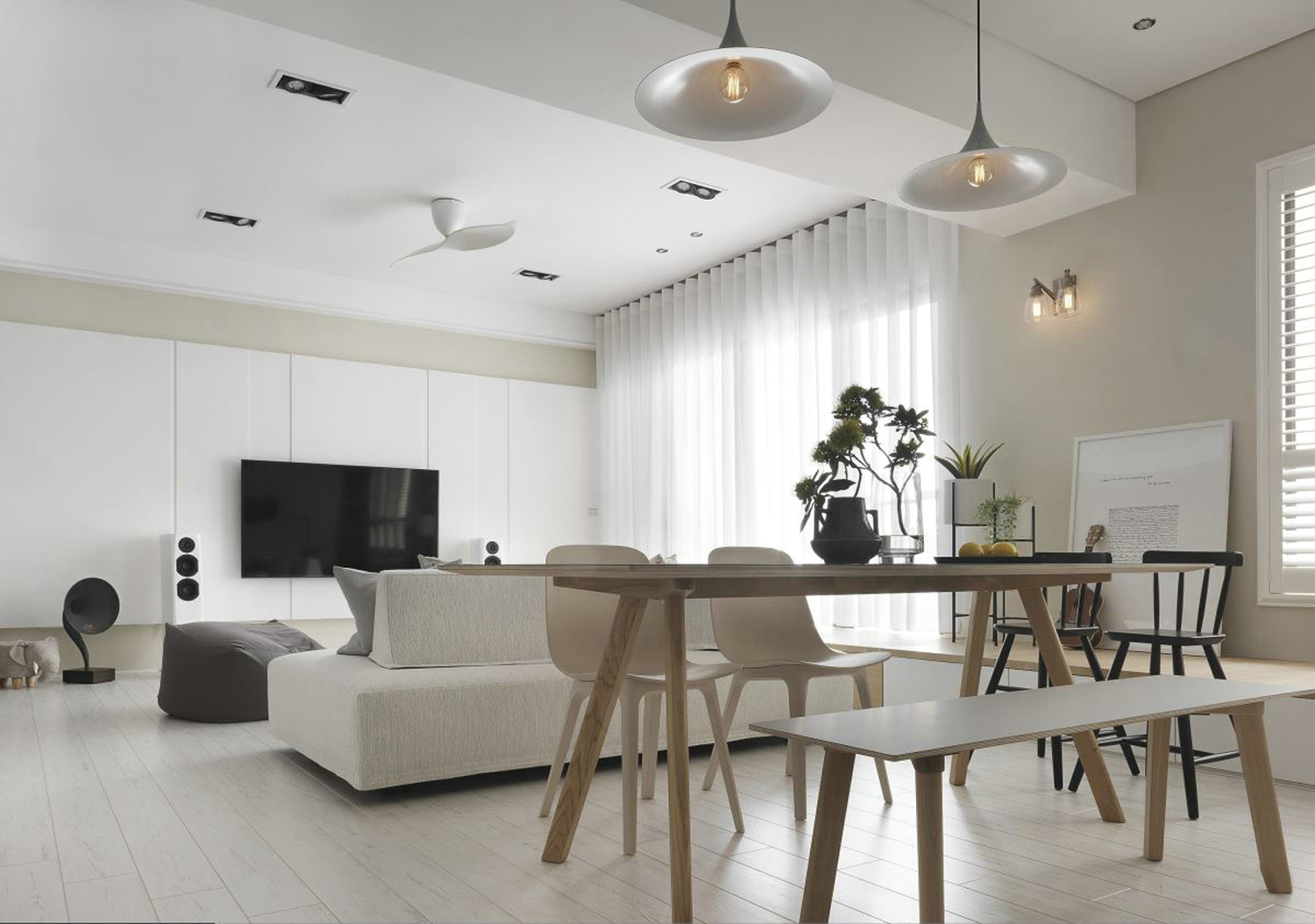 客厅-一个温馨舒适而又不失格调的空间是大部分人对于理想新家的追求