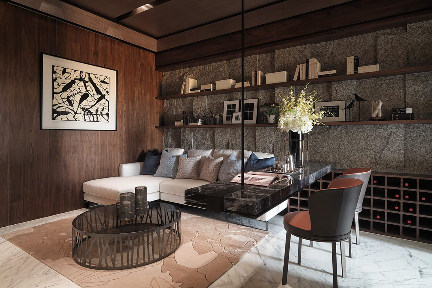 沙发-这种风格的装修来源于工业革命，为了让装修能够合适于流水线家具而生的家装风格。