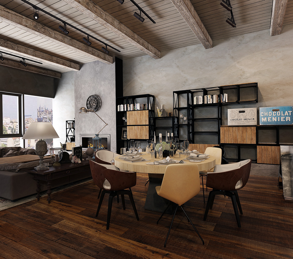 古典设施、家具及陈设品来烘托室内环境气氛