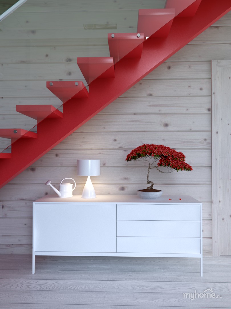 卧室是木板墙，透露着淳朴的气息，颜色的搭配十分温馨。 楼梯下的小空间特殊利用起来，可以让家里的氛围上升好几个档次。