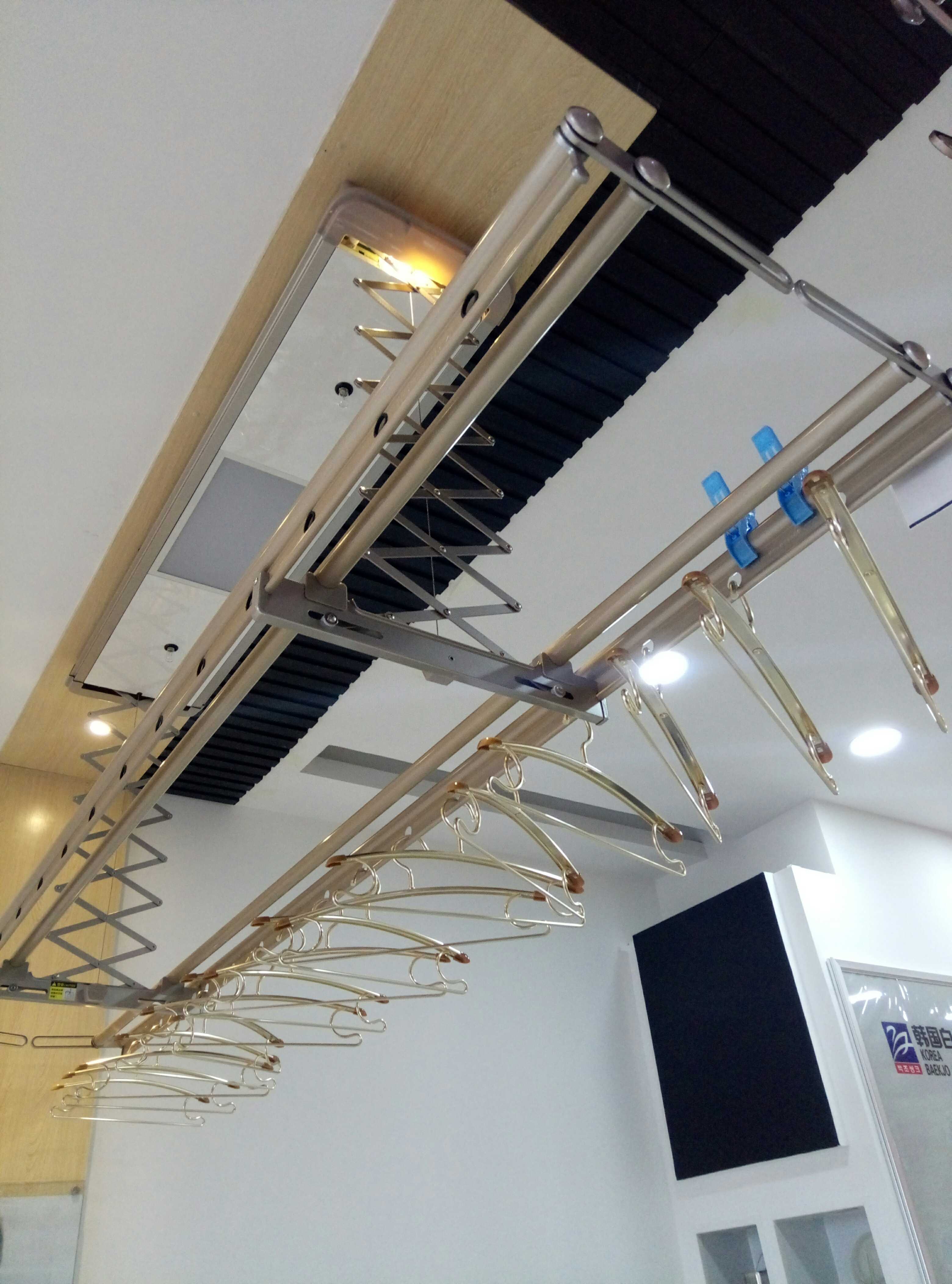 好太太晾衣架(hotata)电动升降遥控阳台晒被架 gw1312电动智能晾衣机