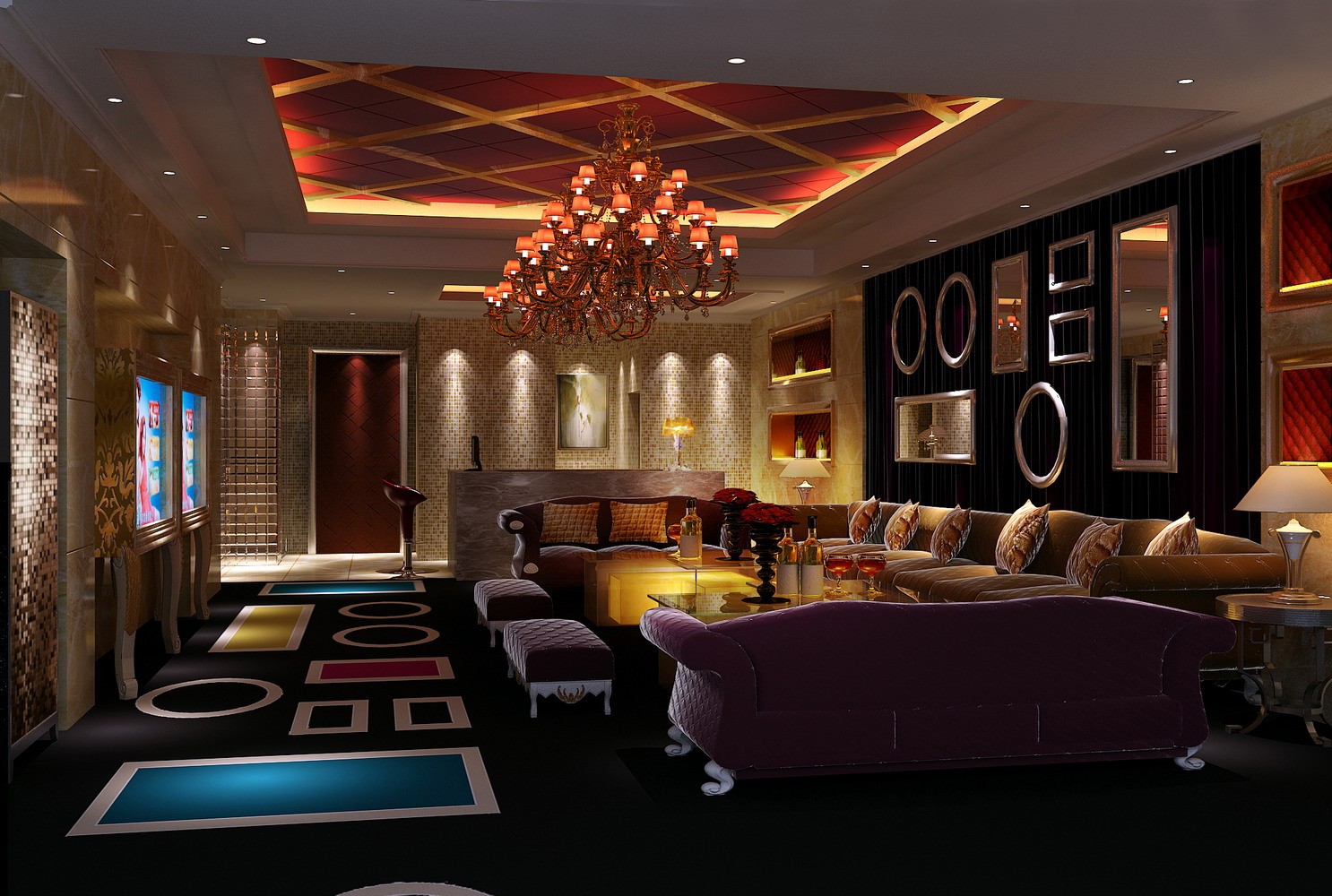 皇家一号夜总会效果图